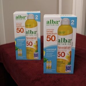2x Alba Botanica Hawaiian Sunscreen Spray SPF 50, 8 oz, 2-pack